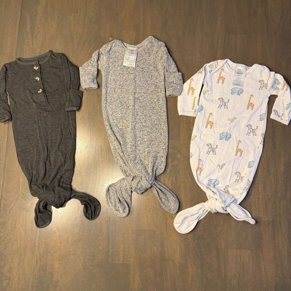 3 Infant Tie Bottom Sleepers Aden Anais